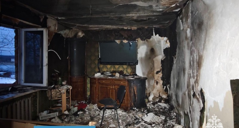 Ухтинец пострадал на пожаре в квартире многоэтажного дома 