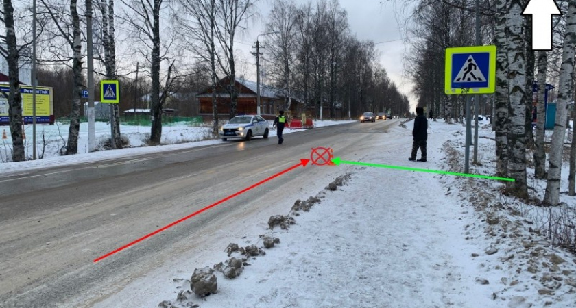 В Коми на пешеходном переходе пострадала 13-летняя школьница