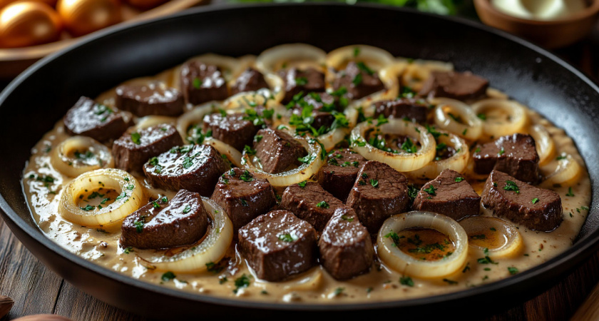 Залила печень кипятком, а затем приправила горчицей: теперь всегда так готовлю – нежнее, сочнее и вкуснее печенки еще не пробовала, делюсь