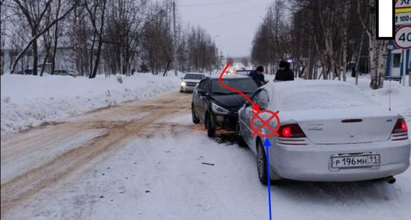 В Коми в аварию попал автомобиль с непристегнутым ребенком