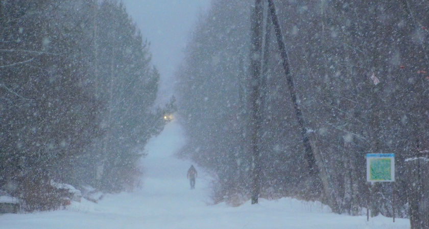 Жителей Коми предупреждают о сильных снегопадах