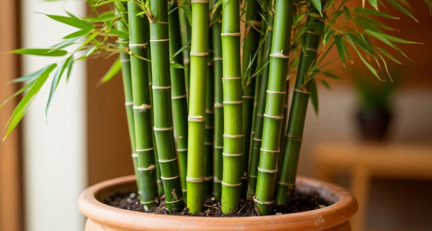 Желтеет ствол и листья бамбука: этот простой метод позволить оживить даже зачахшее растение