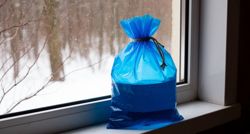 На подоконник всегда ставлю пакет с водой: проверенный способ - забыла про старую надоедливую проблему