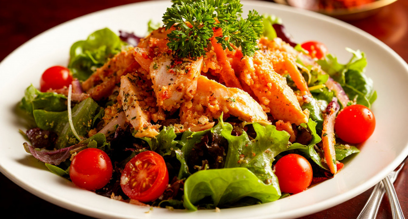 Салат «Тадж-Махал» — просто чудо после надоевших тазов с оливье: красивый и на вкус просто бомба