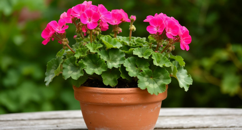 1 крошку в горшок — и герань обновляется: листва не желтеет, а бутоны лезут даже на молодых черенках