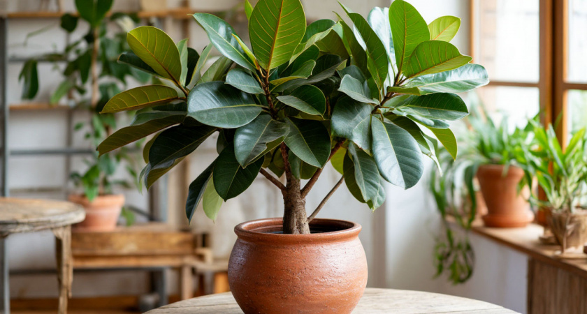 Для объемности фикусу Бенджамина — первым делом: 2 горсти в кастрюлю — и листопад прекратится, листья зеленее крокодила