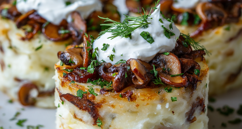 Секрет идеального горячего на Новый год: стожки из картофельного пюре с грибами и сметаной - нежнее сливок, сытнее котлет