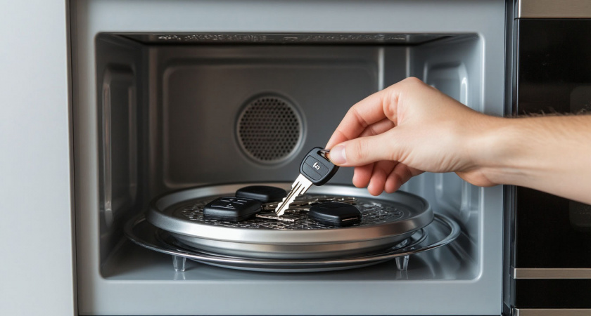 Зачем водители кладут ключи от машины в микроволновку, когда приходят домой