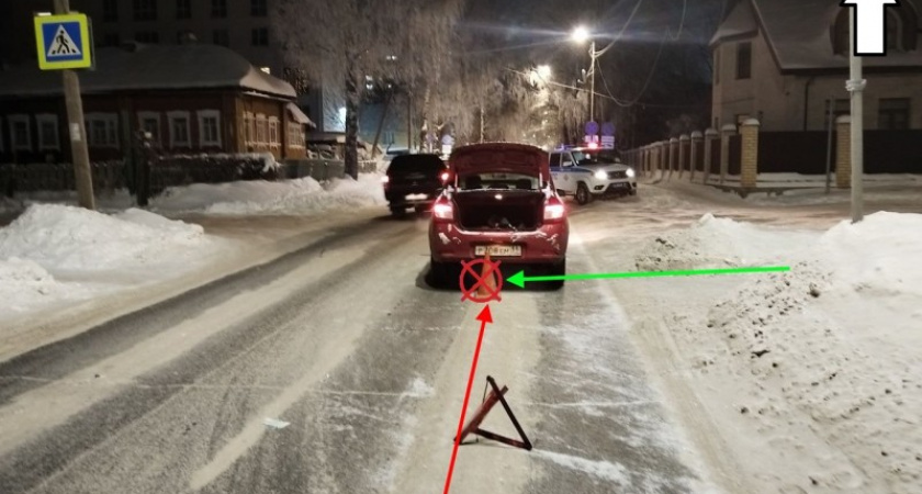 В Коми на пешеходном переходе сбили девочку