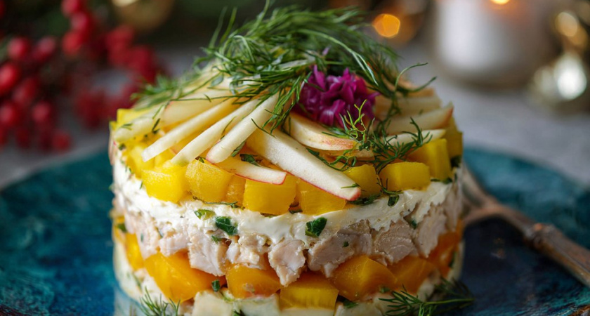 Салат «Невеста» с пекинской капустой: свежий и легкий — разбавит майонезное царство в Новый год