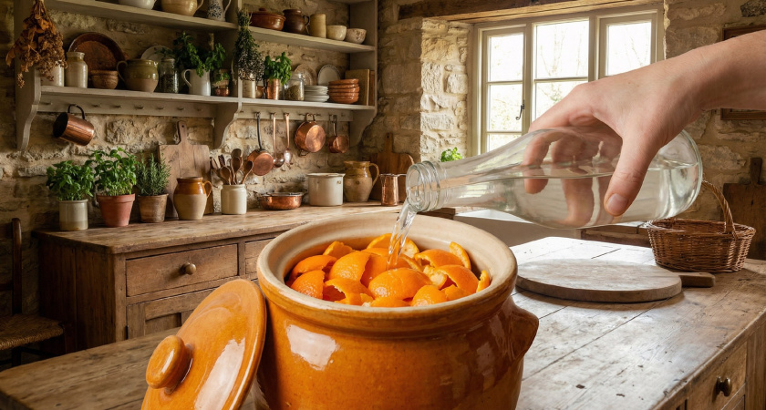 Мандариновые корки заливаю уксусом — и всю зиму не нарадуюсь своей хитрости: классный лайфхак для хозяек