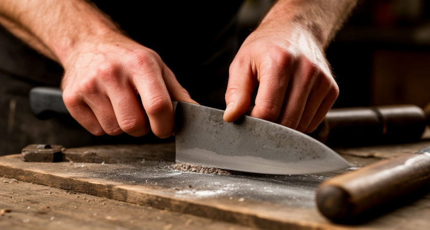 Как заточить нож до бритвенной остроты с помощью простых канцелярских зажимов: домашний способ без затрат