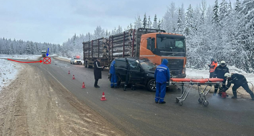 В Коми на перекрёстке с неравнозначными дорогами произошло ДТП с пострадавшими