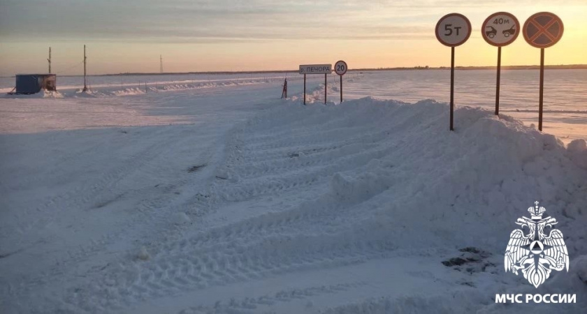 В Республике Коми открыли несколько десятков ледовых переправ