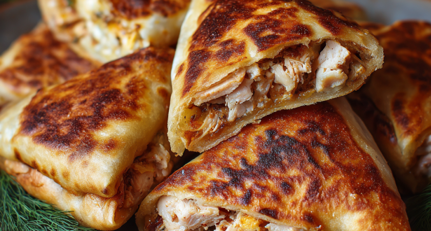 Куриные карманчики из лаваша: хрустящий ужин за 20 минут