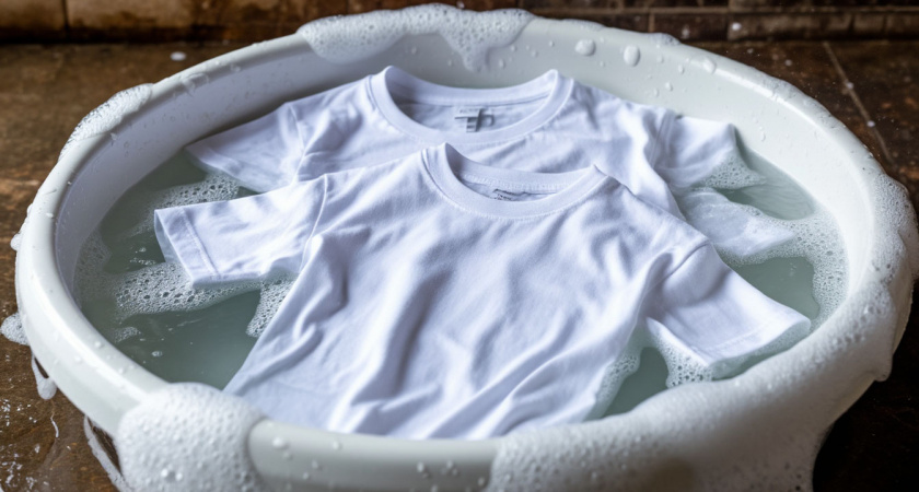 3 ложки на таз — и белые вещи как чистый лист: даже серая "тряпка" засверкает белизной — лайфхак