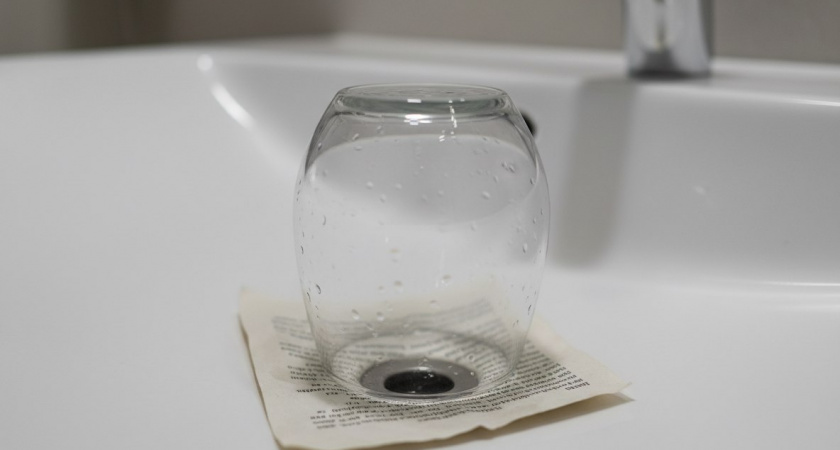 Всегда перед отъездом из дома кладу в раковину лист бумаги и стакан: не нарадуюсь своей хитрости