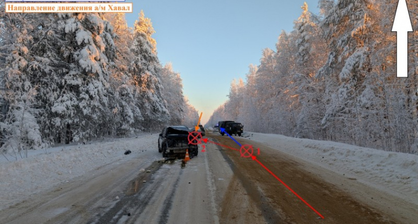Водитель с 17 нарушениями спровоцировал цепную аварию в Коми