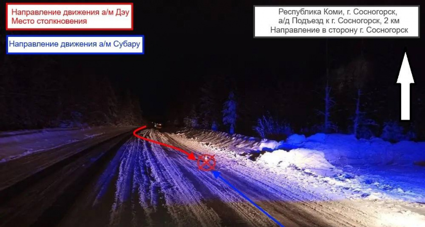 В Сосногорске в лобовом ДТП пострадал ребенок