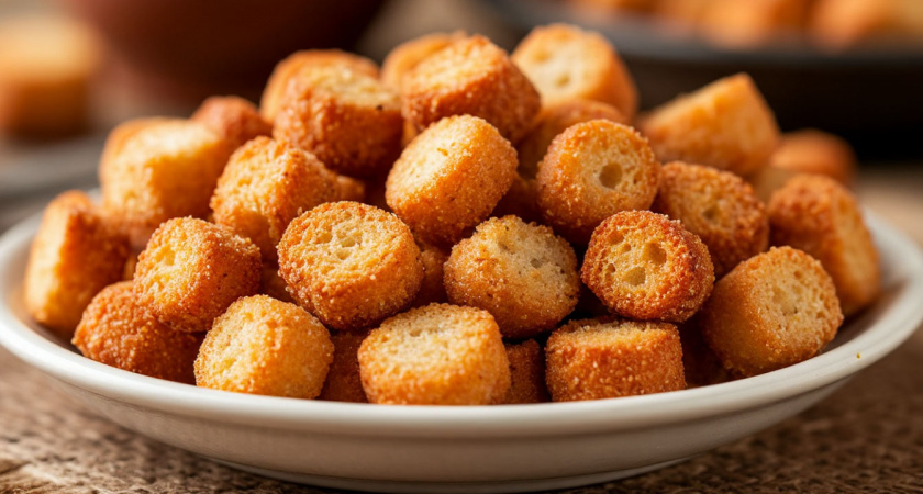 Сухари без багета и хлеба всего за 20 минут: необычный рецепт, но получается красиво и вкусно