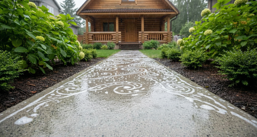 Мыльный бетон — новый тренд: как сделать прочную, модную садовую дорожку всего за 1 день
