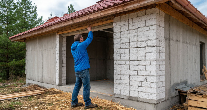 Газобетон будет утеплен на десятки лет: копеечный метод продлить долговечность дома на 20+ лет