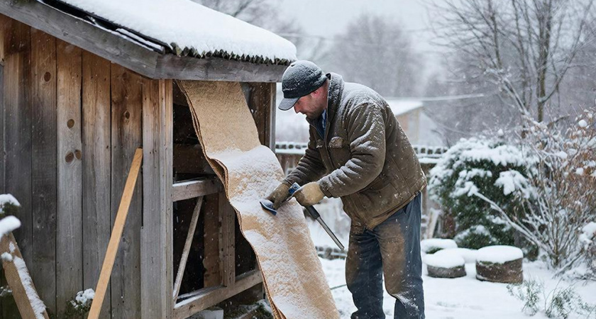 Как утеплить сарай без затрат и своими руками: два копеечных способа для комфорта животных