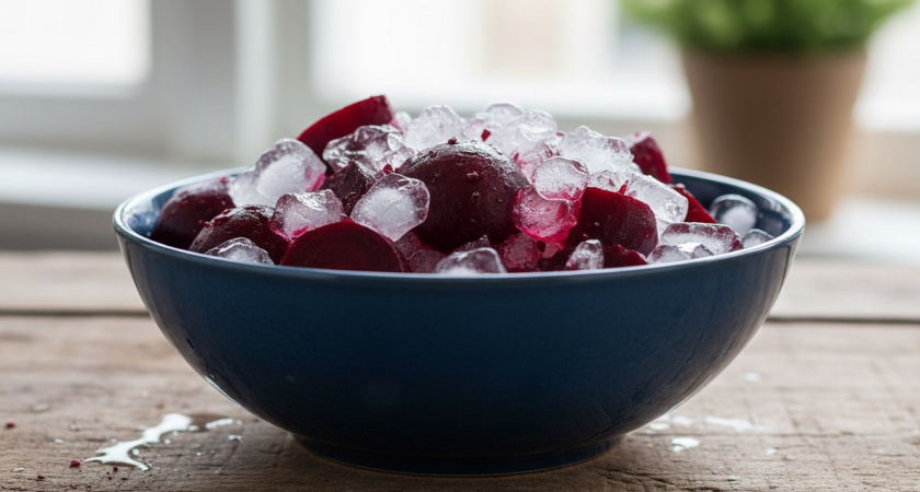 Свеклу теперь готовлю не варкой, а совсем по-другому: пробуем модный тренд со льдом