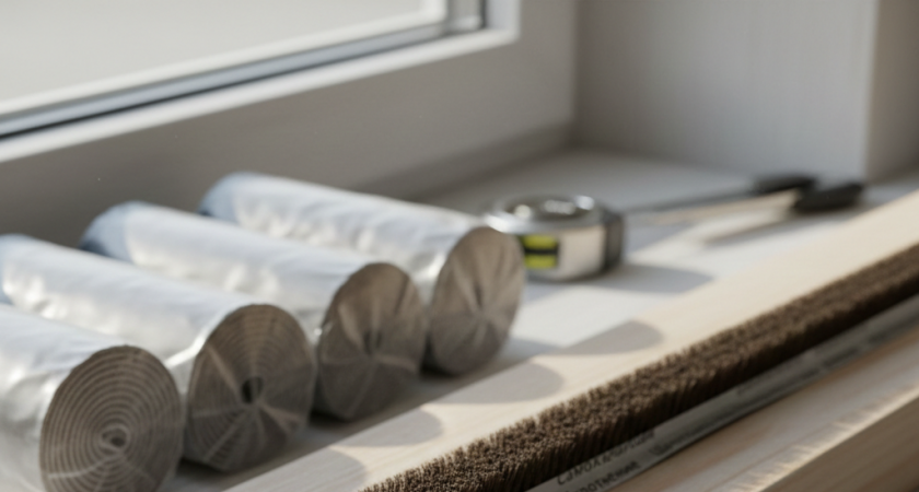 Наклеила это на окно и больше не мерзну – теперь не дует, и подоконник теплый