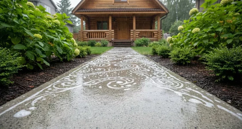 Мыльный бетон — новый тренд: как сделать прочную, модную садовую дорожку всего за 1 день