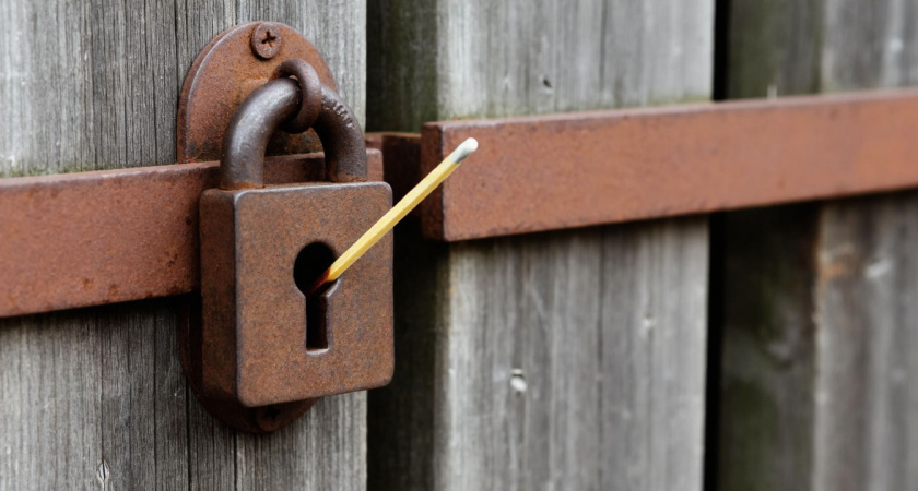 Защищаю дачу от воров древним способом «по-чабански». Простой трюк с замком, который работает лучше дорогой сигнализации