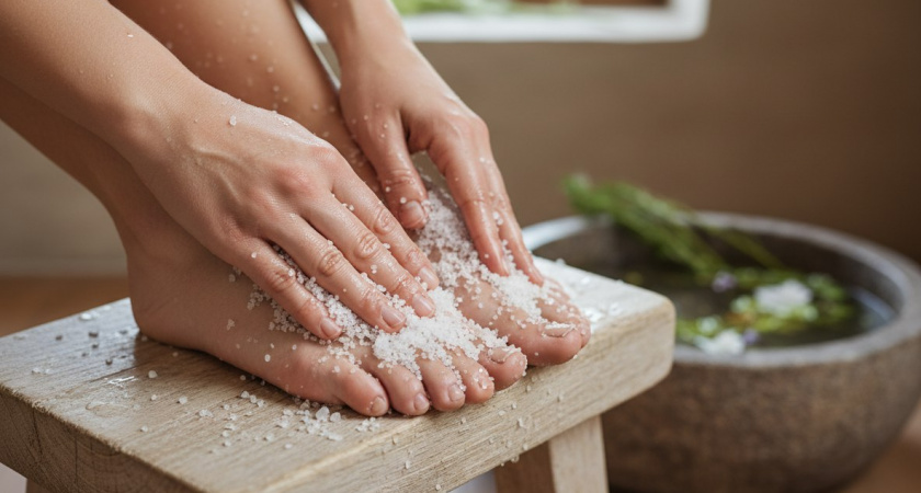 Натрите ноги солью: простой, дешевый и эффективный способ сохранить красоту и здоровье - моя домашняя хитрость