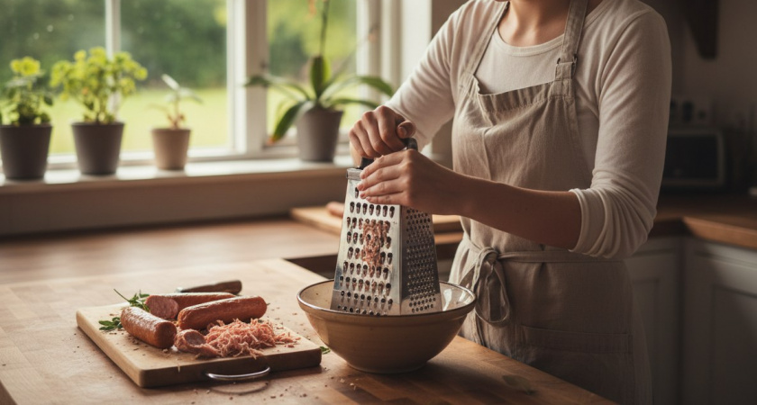 Натрите сосиски на тёрке и будете в восторге от результата: вкуснота на завтрак, перекус и просто к чаю - вместо бутеров и хот-догов