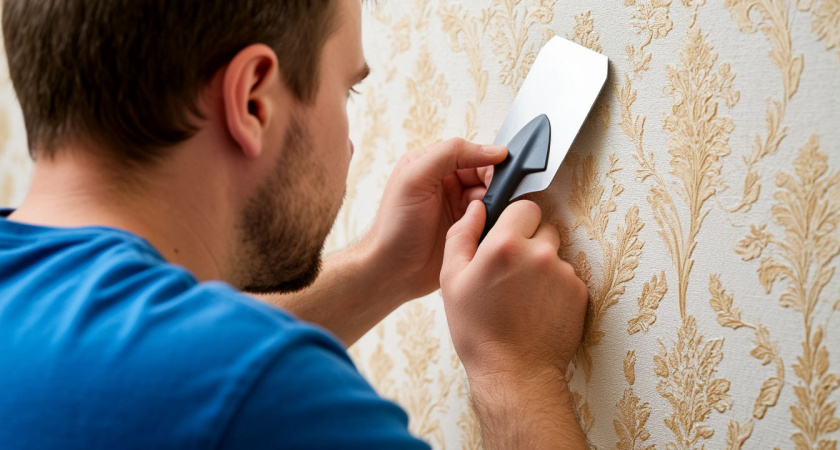 Как сделать стык обоев незаметным при помощи шпателя: простой способ, который работает на любых обоях