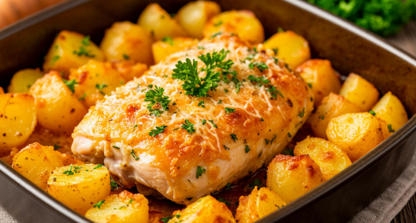 Всего лишь картошка с курицей – но до чего вкусно получается: делюсь рецептом, который можно готовить каждый день