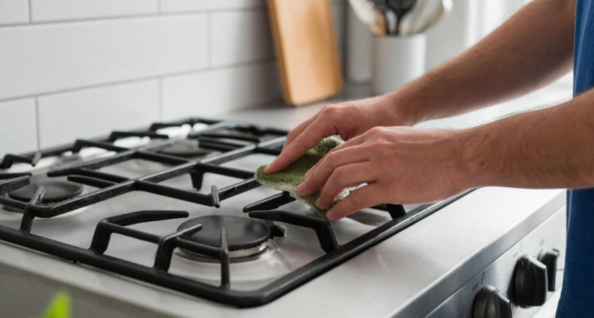 Решетка газовой плиты как новая за 20 минут: эффективный способ без химии справляется с годом нагара