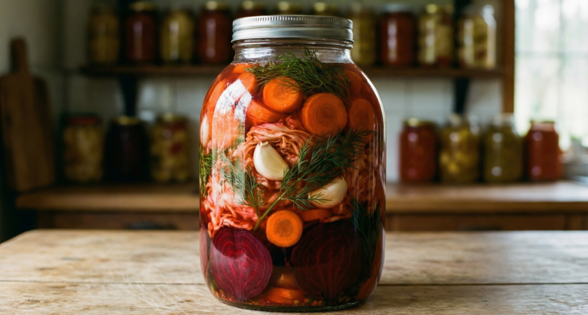 4 овоща заливаю маринадом и в банку – получается салат, достойный королей: рецепт прост, как пробка