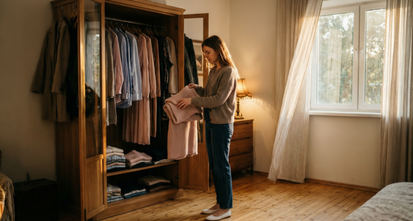 Научилась японскому методу складывания вещей – освободила половину шкафа: вот как это делается