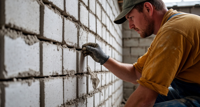 Подвохи штукатурки дома из газобетона. Зачем мастера облегчают себе работу и где ищут смеси полегче?