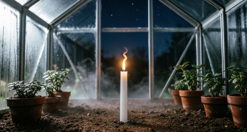 Ставлю свечу в теплице зимой – и больше не переживаю за свои растения летом: лайфхак от опытных хозяек