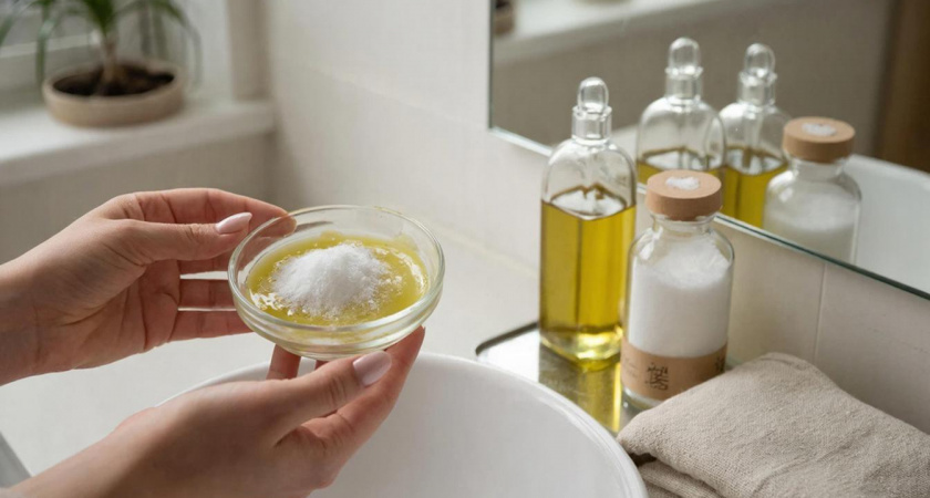 Просто масло и сода: японский рецепт умывания, который оставляет мыло и соль в прошлом