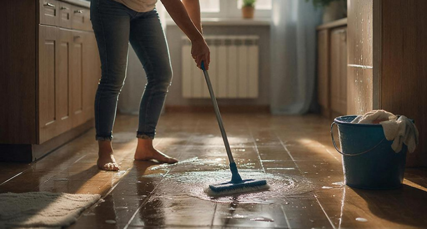 2 капли в ведро для запаха чистоты: 7 проверенных добавок для мытья полов