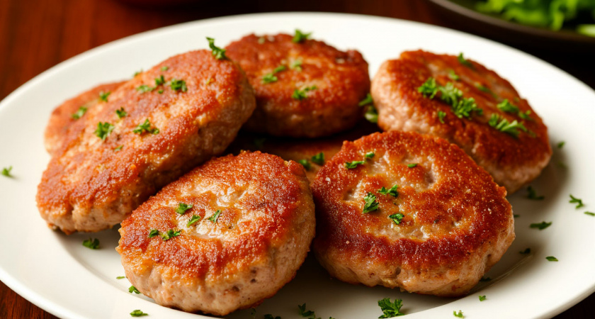 Сочные рубленые котлеты из куриного филе - домашние сметают все в два счета