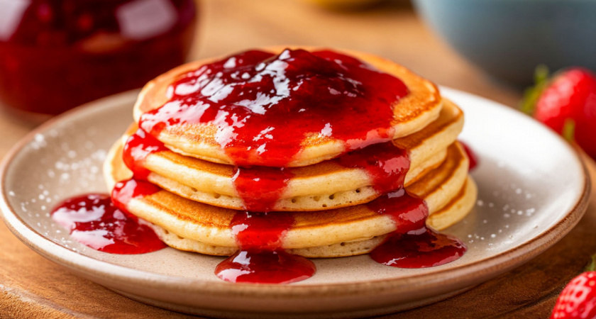 Эти блины съедаются быстрее, чем я их пеку: толстые, как оладьи, воздушные внутри и с пористой корочкой - даже масленницу не жду