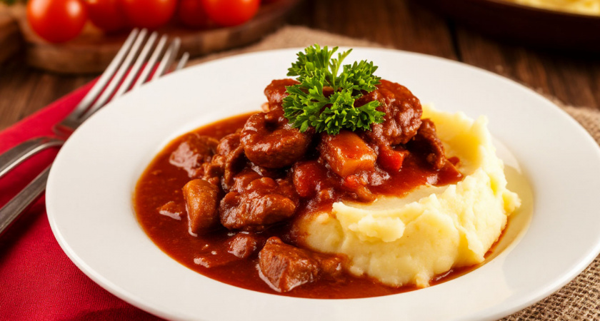 Гуляш из свинины с подливкой: быстро и вкусно - запоминайте рецепт раз и навсегда