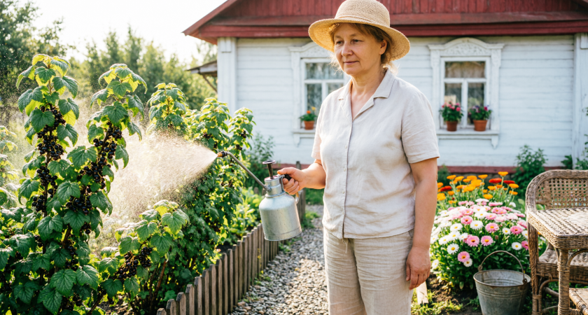 1 кг на восемь кустов - тля убегает, сверкая пятками: сладкая смородина идет ящиками