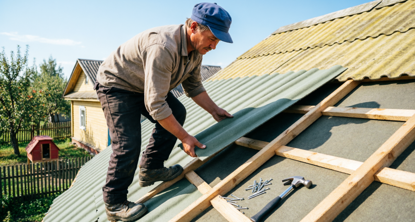 Шифер больше не будет трескаться при монтаже: запомните важное правило забивания гвоздей