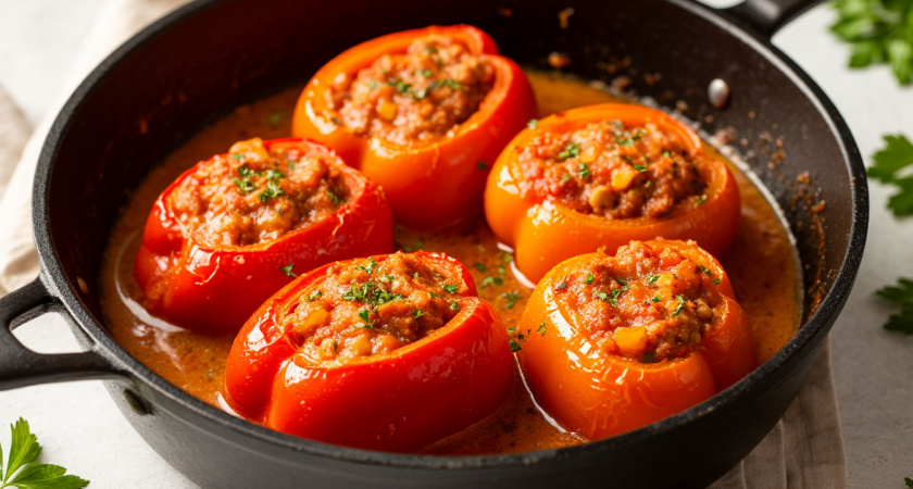 Эти фаршированные перцы съедают на раз-два. Пожалуй вкуснее, чем эти перцы, я не ел ни у кого