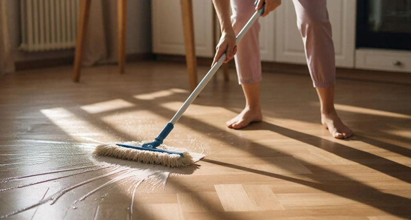 Что я добавляю в воду для мытья полов, чтобы добиться их идеальной чистоты - честный отзыв