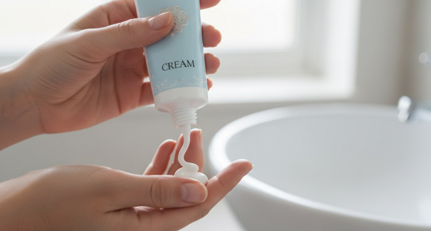 Нашла крем за 100 рублей, который напомнил мне о бывшем — такой же липкий и навязчивый. Зато кожа теперь как у младенца